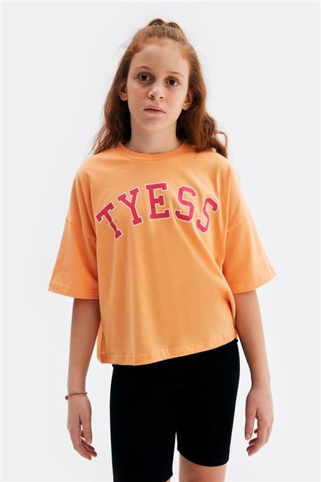 Tyess Kız Çocuk Oranj Tshirt