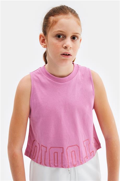 Tyess Kız Çocuk Pembe Atlet