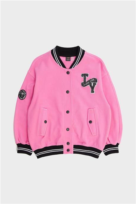 Tyess Kız Çocuk Pembe Ceket