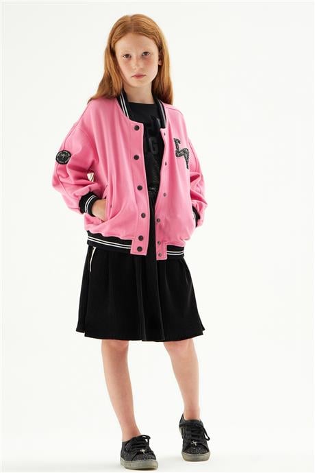 Tyess Kız Çocuk Pembe Ceket