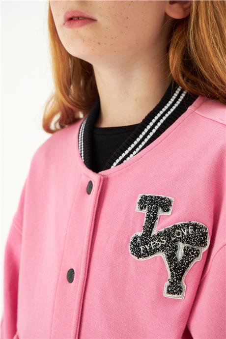 Tyess Kız Çocuk Pembe Ceket