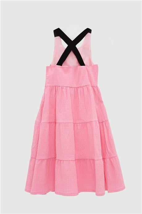 Tyess Kız Çocuk Pembe Elbise