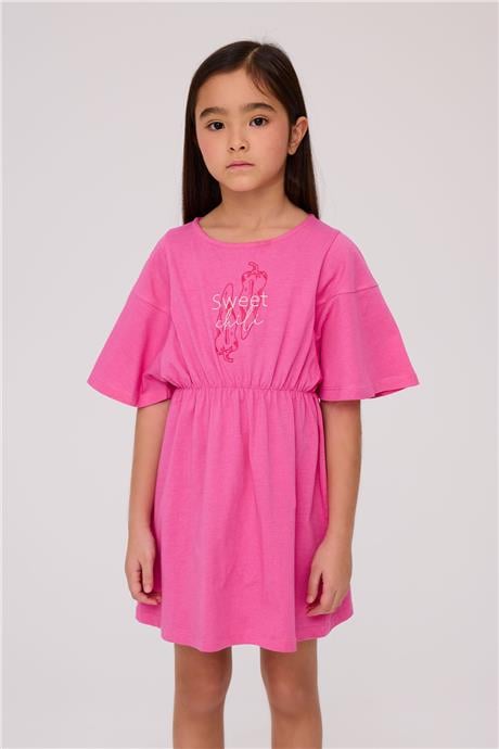 Tyess Kız Çocuk Pembe ElbiseTyess Kız Çocuk Pembe Elbise