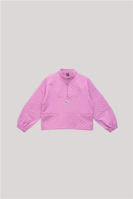 Tyess Kız Çocuk Pembe Eşofman Üstü