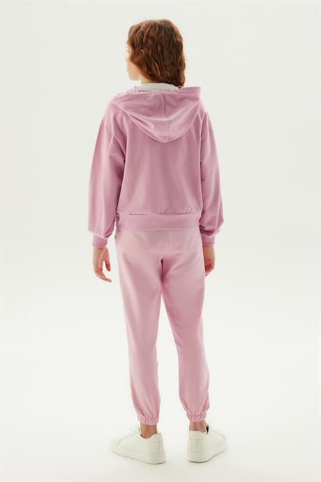 Tyess Kız Çocuk Pembe Eşofman ÜstüTyess Kız Çocuk Pembe Eşofman Üstü