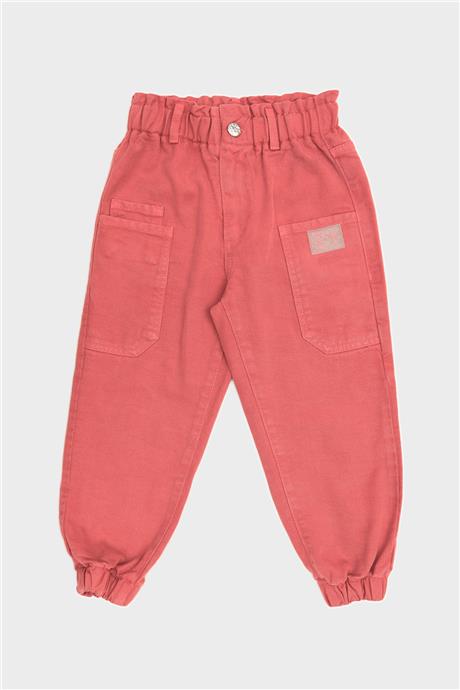 Tyess Kız Çocuk Pembe Pantolon