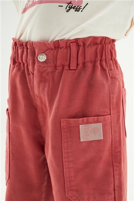 Tyess Kız Çocuk Pembe Pantolon