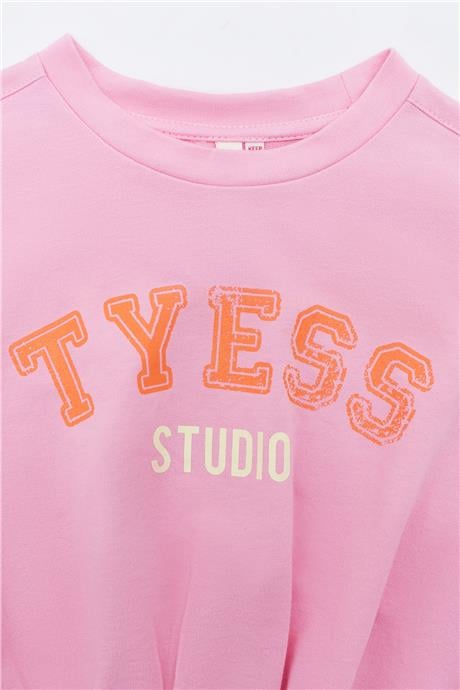 Tyess Kız Çocuk Pembe S-Shirt