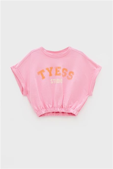 Tyess Kız Çocuk Pembe S-Shirt