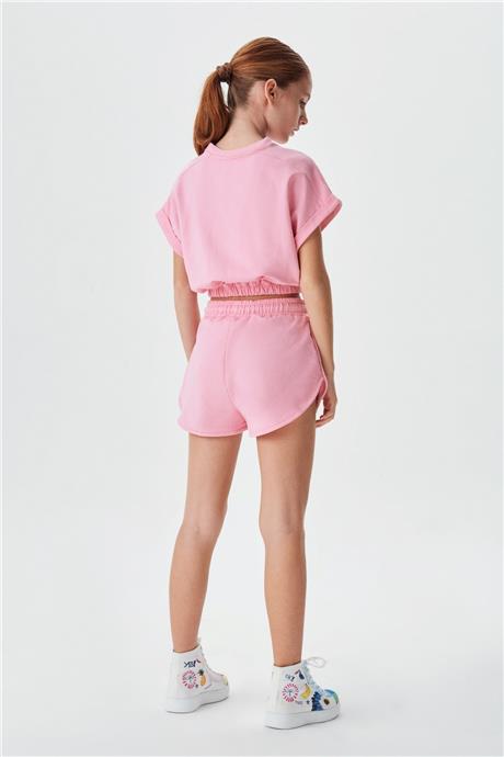 Tyess Kız Çocuk Pembe S-Shirt