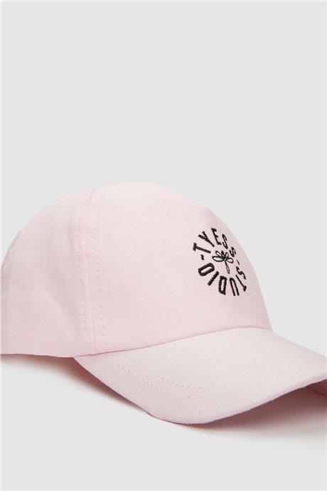Tyess Kız Çocuk Pembe Şapka