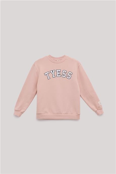 Tyess Kız Çocuk Pembe Sweatshirt