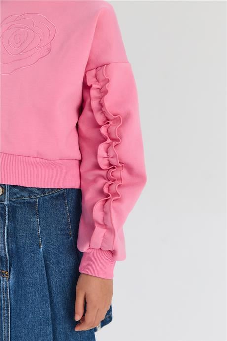 Tyess Kız Çocuk Pembe SweatshirtTyess Kız Çocuk Pembe Sweatshirt