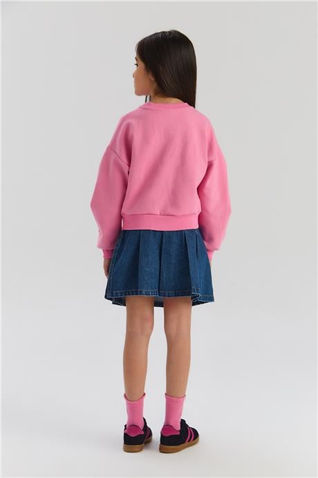 Tyess Kız Çocuk Pembe SweatshirtTyess Kız Çocuk Pembe Sweatshirt