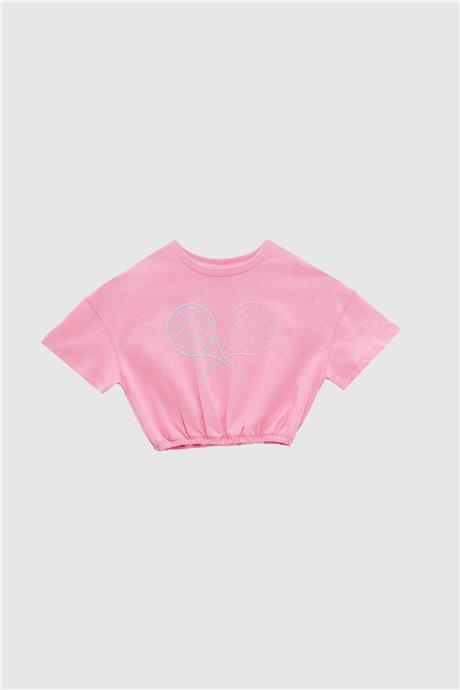 Tyess Kız Çocuk Pembe T-Shirt