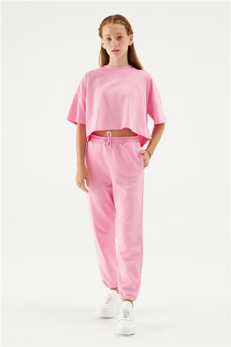 Tyess Kız Çocuk Pembe T-Shirt