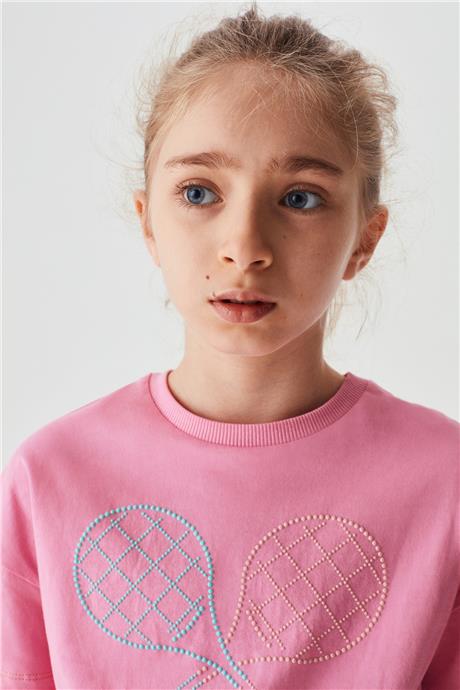 Tyess Kız Çocuk Pembe T-Shirt