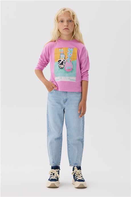 Tyess Kız Çocuk Pembe T-Shirt