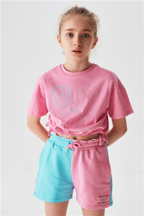 Tyess Kız Çocuk Pembe T-Shirt