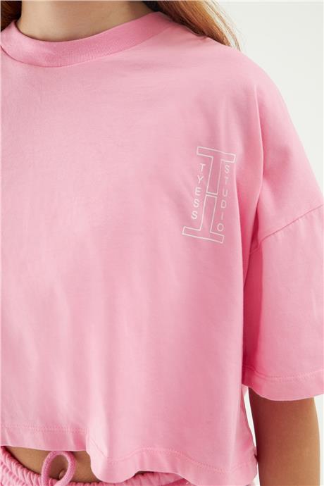 Tyess Kız Çocuk Pembe T-Shirt