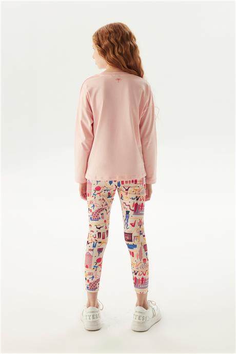 Tyess Kız Çocuk Pembe T-Shirt