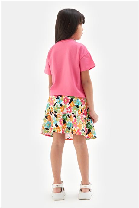Tyess Kız Çocuk Pembe Tshirt