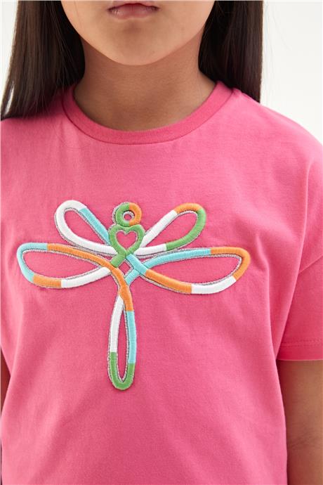 Tyess Kız Çocuk Pembe Tshirt