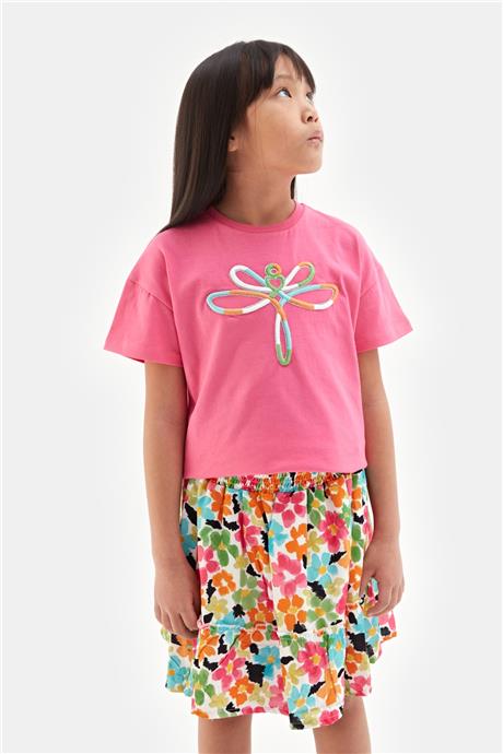 Tyess Kız Çocuk Pembe Tshirt