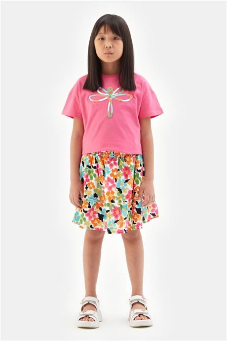 Tyess Kız Çocuk Pembe Tshirt