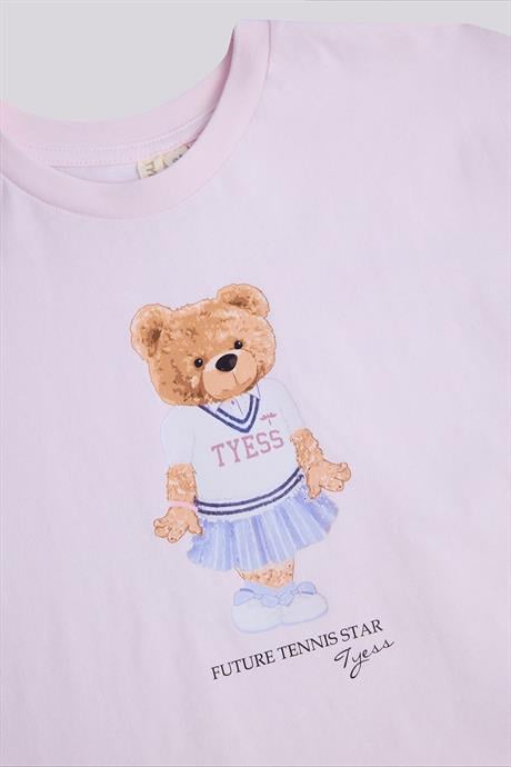 Tyess Kız Çocuk Pembe TshirtTyess Kız Çocuk Pembe Tshirt
