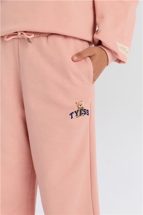 Tyess Kız Çocuk Pudra Eşofman AltıTyess Kız Çocuk Pudra Eşofman Altı