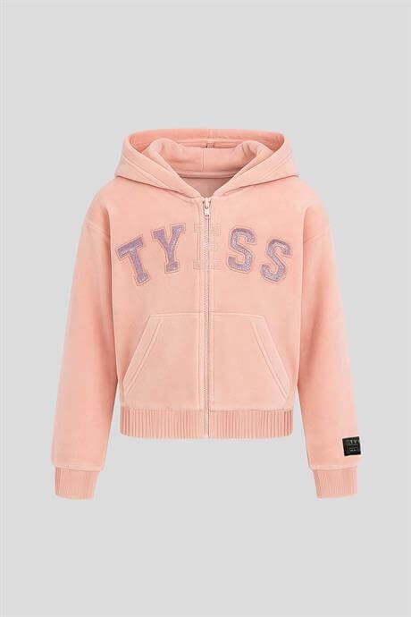 Tyess Kız Çocuk Pudra Eşofman ÜstüTyess Kız Çocuk Pudra Eşofman Üstü