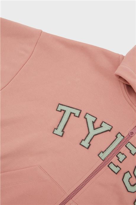 Tyess Kız Çocuk Pudra Sweatshirt