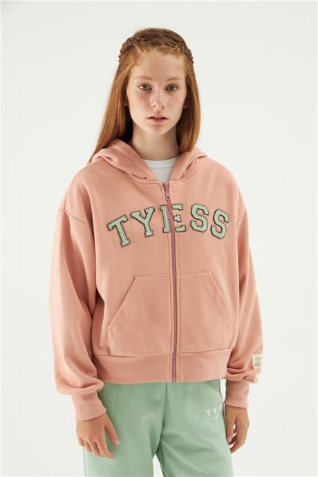 Tyess Kız Çocuk Pudra Sweatshirt