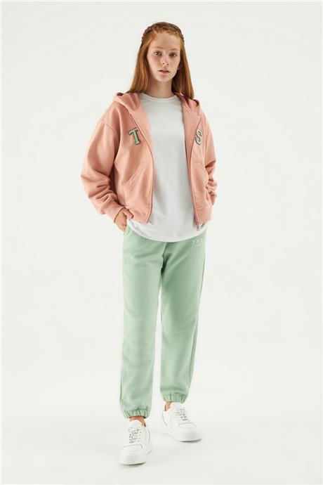 Tyess Kız Çocuk Pudra Sweatshirt