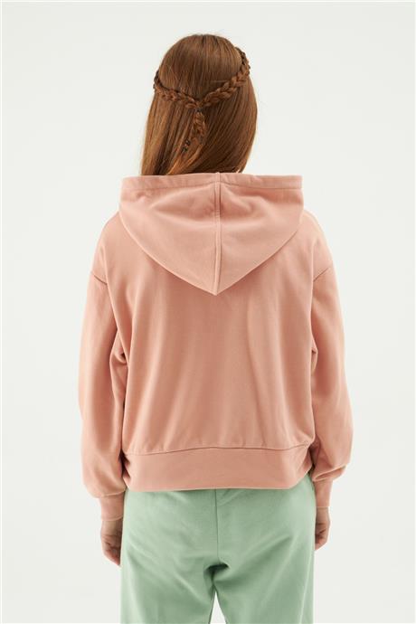 Tyess Kız Çocuk Pudra Sweatshirt