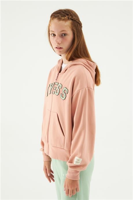 Tyess Kız Çocuk Pudra Sweatshirt