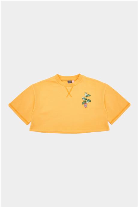 Tyess Kız Çocuk Sarı Sweatshirt