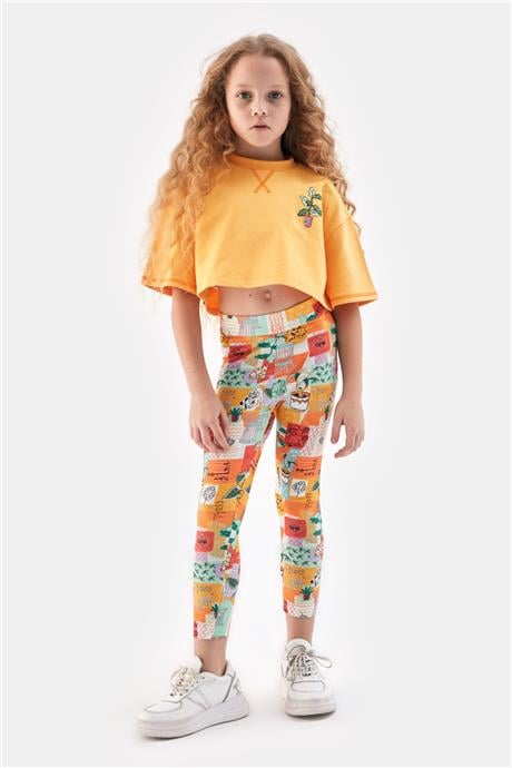 Tyess Kız Çocuk Sarı Sweatshirt