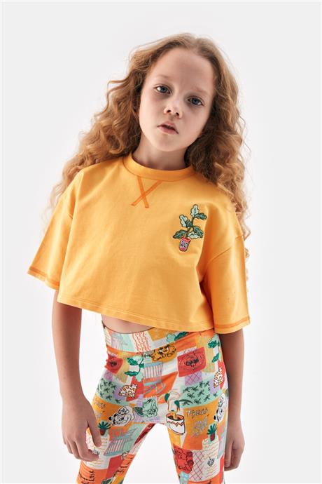 Tyess Kız Çocuk Sarı Sweatshirt