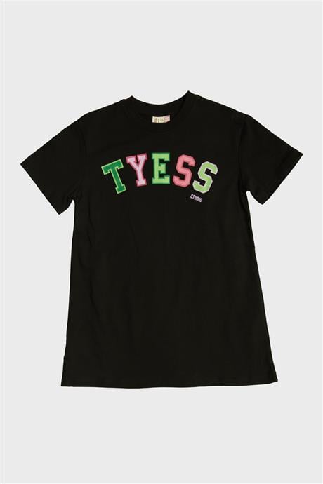 Tyess Kız Çocuk Siyah Elbise