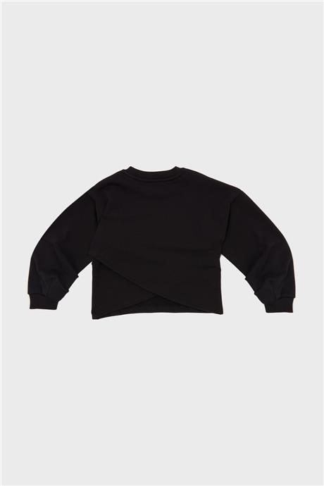 Tyess Kız Çocuk Siyah Sweatshirt