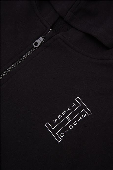 Tyess Kız Çocuk Siyah Sweatshirt
