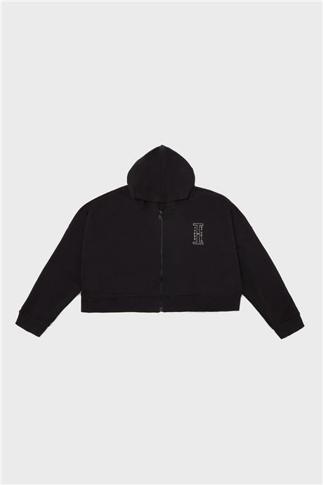 Tyess Kız Çocuk Siyah Sweatshirt
