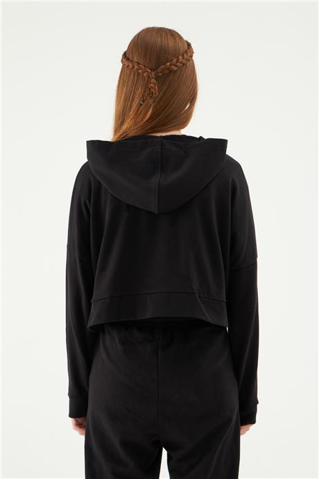 Tyess Kız Çocuk Siyah Sweatshirt