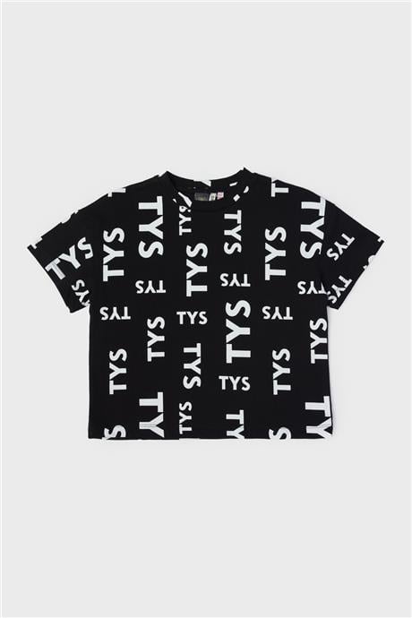 Tyess Kız Çocuk Siyah T-Shirt