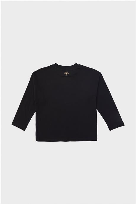 Tyess Kız Çocuk Siyah T-Shirt