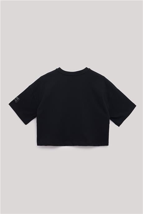Tyess Kız Çocuk Siyah T-Shirt