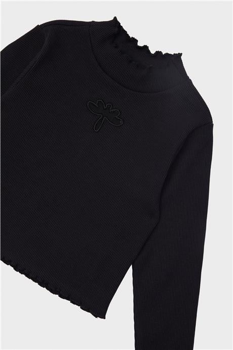 Tyess Kız Çocuk Siyah T-Shirt