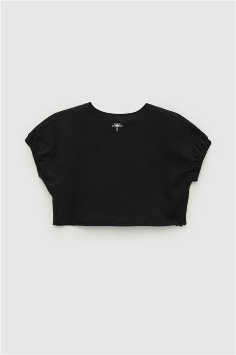 Tyess Kız Çocuk Siyah T-Shirt